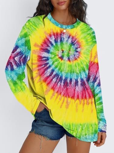 Trendy Queen Womens Oversized Long Sleeve T Shirts 2025 Basic Crewneck Tee Fall Tops Casual Workout Y2K Clothes