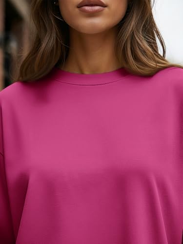 Trendy Queen Womens Oversized Long Sleeve T Shirts 2025 Basic Crewneck Tee Fall Tops Casual Workout Y2K Clothes