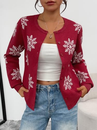 Trendy Queen Womens Cardigan Sweaters Lightweight Crew Neck Outfits Fall Fashion 2025 Clothing