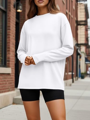 Trendy Queen Womens Oversized Long Sleeve T Shirts 2025 Basic Crewneck Tee Fall Tops Casual Workout Y2K Clothes