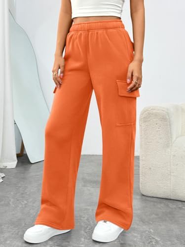 Trendy Queen Womens Sweatpants Wide Leg Cargo Barrel Baggy Pants Joggers Fall Clothes Work 2025 Travel Outfits