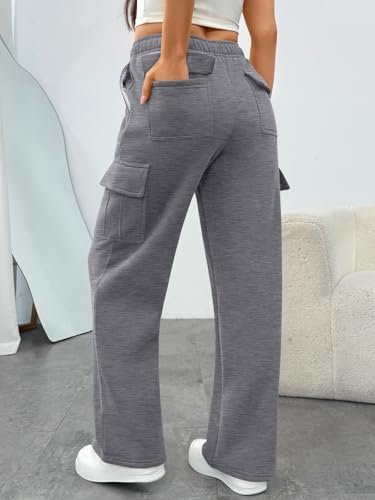 Trendy Queen Womens Sweatpants Wide Leg Cargo Barrel Baggy Pants Joggers Fall Clothes Work 2025 Travel Outfits