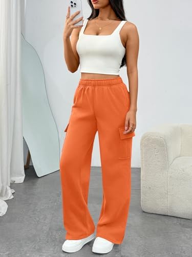 Trendy Queen Womens Sweatpants Wide Leg Cargo Barrel Baggy Pants Joggers Fall Clothes Work 2025 Travel Outfits