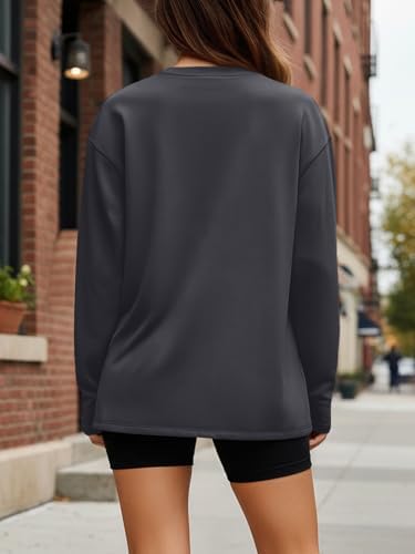Trendy Queen Womens Oversized Long Sleeve T Shirts 2025 Basic Crewneck Tee Fall Tops Casual Workout Y2K Clothes
