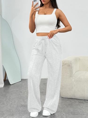 Trendy Queen Womens Wide Leg Sweatpants Baggy Loose Fall Barrel Casual Lounge Athletic Pants Comfy Teen Girl Cute y2k Joggers