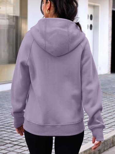 Trendy Queen Womens Zip Up Hoodies Fleece Jackets Oversized Sweatshirts Fall Fashion Outfits Sweaters Winter Clothes