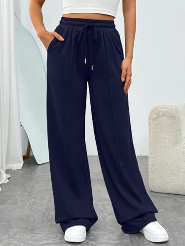 Trendy Queen Womens Wide Leg Sweatpants Baggy Loose Fall Barrel Casual Lounge Athletic Pants Comfy Teen Girl Cute y2k Joggers