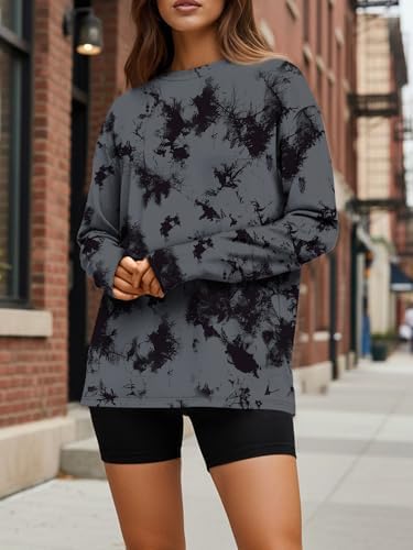 Trendy Queen Womens Oversized Long Sleeve T Shirts 2025 Basic Crewneck Tee Fall Tops Casual Workout Y2K Clothes