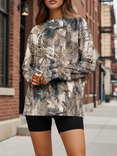 Trendy Queen Womens Oversized Long Sleeve T Shirts 2025 Basic Crewneck Tee Fall Tops Casual Workout Y2K Clothes