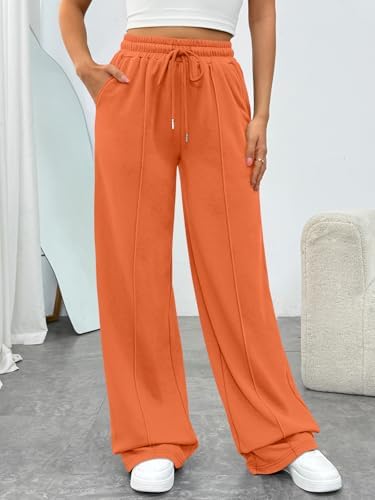 Trendy Queen Womens Wide Leg Sweatpants Baggy Loose Fall Barrel Casual Lounge Athletic Pants Comfy Teen Girl Cute y2k Joggers