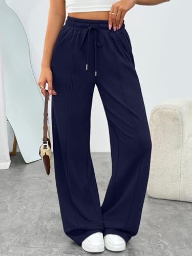 Trendy Queen Womens Wide Leg Sweatpants Baggy Loose Fall Barrel Casual Lounge Athletic Pants Comfy Teen Girl Cute y2k Joggers