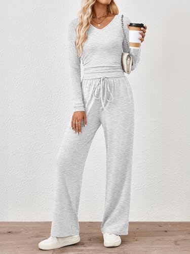 Trendy Queen 2 Piece Lounge Sets for Women Fall Outfits 2025 Fashion Two Piece Sweatsuits Business Casual Outfits Clothes