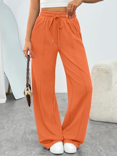 Trendy Queen Womens Wide Leg Sweatpants Baggy Loose Fall Barrel Casual Lounge Athletic Pants Comfy Teen Girl Cute y2k Joggers