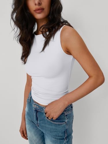 Trendy Queen Women Going Out Summer Tank Tops Spring Casual Basic Cute 2025 Sleeveless Shirt Vacation Fashion Outfit Clothes