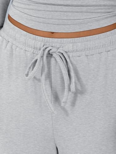 Trendy Queen Women's 2 Piece Matching Lounge Sets Long Sleeve Henley Neck Slightly Crop Top Wide Leg Pants Casual Sweat Suit