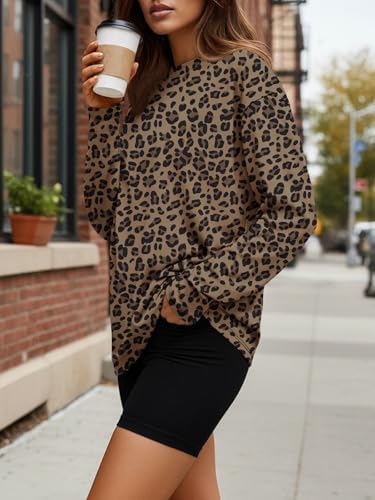 Trendy Queen Womens Oversized Long Sleeve T Shirts 2025 Basic Crewneck Tee Fall Tops Casual Workout Y2K Clothes