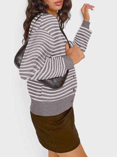 Trendy Queen Cropped Cardigan Sweaters for Women Lightweight Crop Knit Y2k Fall Outfits Fashion Clothes 2025