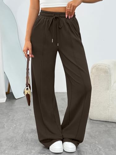 Trendy Queen Womens Wide Leg Sweatpants Baggy Loose Fall Barrel Casual Lounge Athletic Pants Comfy Teen Girl Cute y2k Joggers