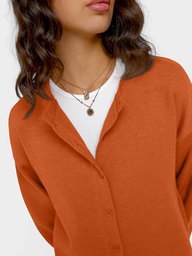 Trendy Queen Cropped Cardigan Sweaters for Women Lightweight Crop Knit Y2k Fall Outfits Fashion Clothes 2025