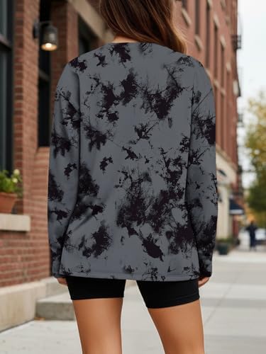 Trendy Queen Womens Oversized Long Sleeve T Shirts 2025 Basic Crewneck Tee Fall Tops Casual Workout Y2K Clothes