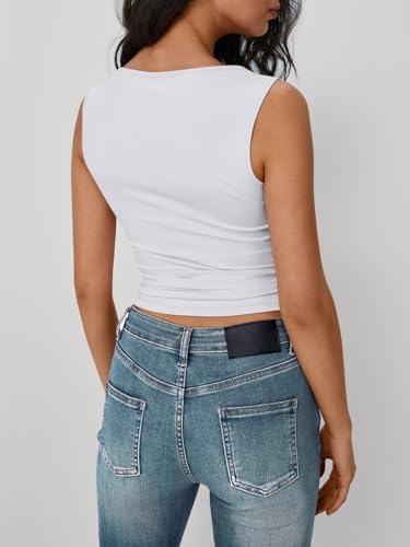 Trendy Queen Women Going Out Summer Tank Tops Spring Casual Basic Cute 2025 Sleeveless Shirt Vacation Fashion Outfit Clothes