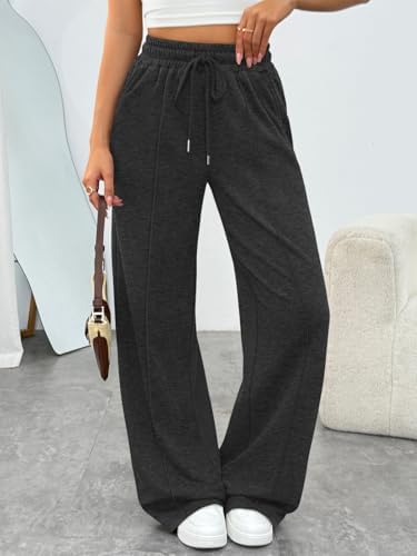 Trendy Queen Womens Wide Leg Sweatpants Baggy Loose Fall Barrel Casual Lounge Athletic Pants Comfy Teen Girl Cute y2k Joggers