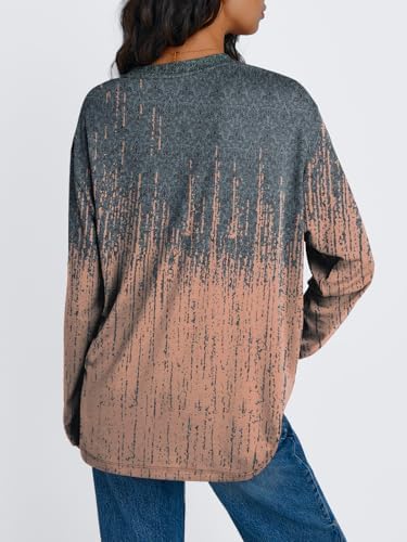 Trendy Queen Womens Oversized Long Sleeve T Shirts 2025 Basic Crewneck Tee Fall Tops Casual Workout Y2K Clothes