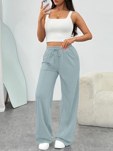 Trendy Queen Womens Wide Leg Sweatpants Baggy Loose Fall Barrel Casual Lounge Athletic Pants Comfy Teen Girl Cute y2k Joggers