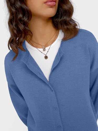 Trendy Queen Cropped Cardigan Sweaters for Women Lightweight Crop Knit Y2k Fall Outfits Fashion Clothes 2025