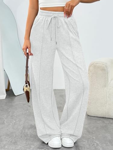 Trendy Queen Womens Wide Leg Sweatpants Baggy Loose Fall Barrel Casual Lounge Athletic Pants Comfy Teen Girl Cute y2k Joggers