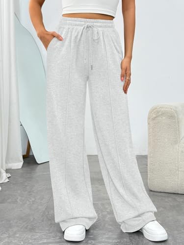 Trendy Queen Womens Wide Leg Sweatpants Baggy Loose Fall Barrel Casual Lounge Athletic Pants Comfy Teen Girl Cute y2k Joggers