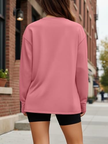 Trendy Queen Womens Oversized Long Sleeve T Shirts 2025 Basic Crewneck Tee Fall Tops Casual Workout Y2K Clothes