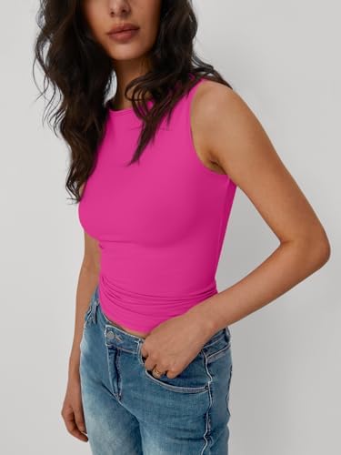 Trendy Queen Women Going Out Summer Tank Tops Spring Casual Basic Cute 2025 Sleeveless Shirt Vacation Fashion Outfit Clothes