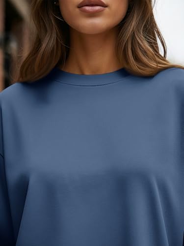 Trendy Queen Womens Oversized Long Sleeve T Shirts 2025 Basic Crewneck Tee Fall Tops Casual Workout Y2K Clothes