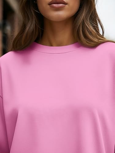 Trendy Queen Womens Oversized Long Sleeve T Shirts 2025 Basic Crewneck Tee Fall Tops Casual Workout Y2K Clothes