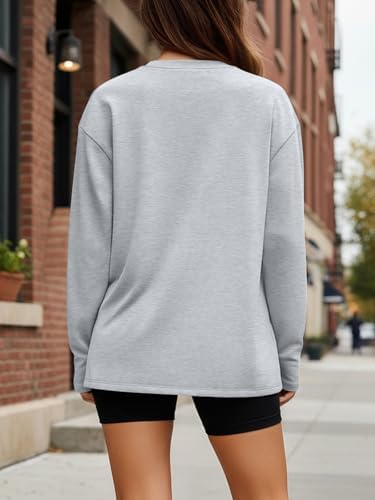 Trendy Queen Womens Oversized Long Sleeve T Shirts 2025 Basic Crewneck Tee Fall Tops Casual Workout Y2K Clothes