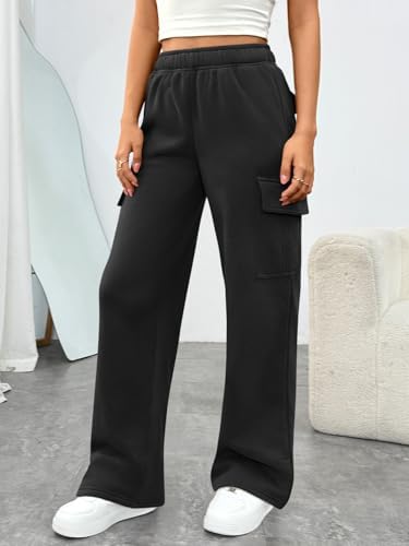 Trendy Queen Womens Sweatpants Wide Leg Cargo Barrel Baggy Pants Joggers Fall Clothes Work 2025 Travel Outfits