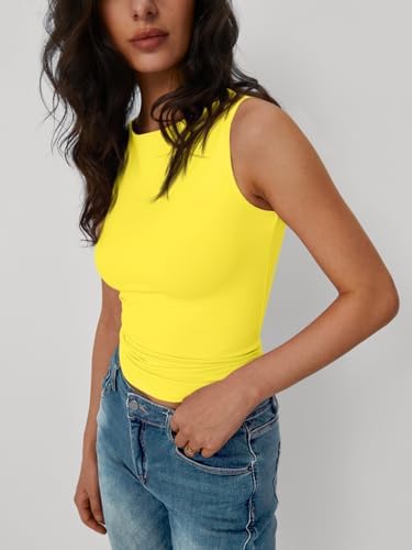 Trendy Queen Women Going Out Summer Tank Tops Spring Casual Basic Cute 2025 Sleeveless Shirt Vacation Fashion Outfit Clothes