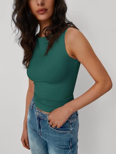 Trendy Queen Women Going Out Summer Tank Tops Spring Casual Basic Cute 2025 Sleeveless Shirt Vacation Fashion Outfit Clothes