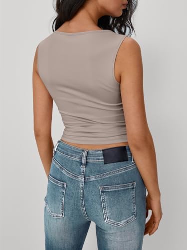 Trendy Queen Women Going Out Summer Tank Tops Spring Casual Basic Cute 2025 Sleeveless Shirt Vacation Fashion Outfit Clothes