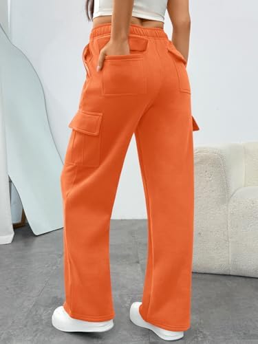 Trendy Queen Womens Sweatpants Wide Leg Cargo Barrel Baggy Pants Joggers Fall Clothes Work 2025 Travel Outfits