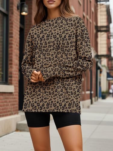 Trendy Queen Womens Oversized Long Sleeve T Shirts 2025 Basic Crewneck Tee Fall Tops Casual Workout Y2K Clothes