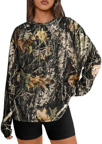 Trendy Queen Womens Oversized Long Sleeve T Shirts 2025 Basic Crewneck Tee Fall Tops Casual Workout Y2K Clothes