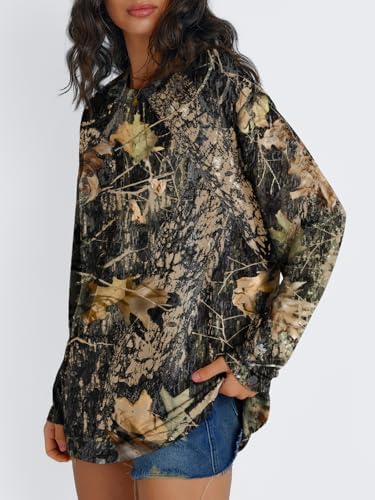 Trendy Queen Womens Oversized Long Sleeve T Shirts 2025 Basic Crewneck Tee Fall Tops Casual Workout Y2K Clothes